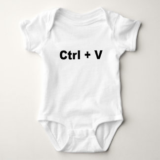 Funny TWINS Design— Ctrl + V (Paste) (2 von 2) Baby Strampler