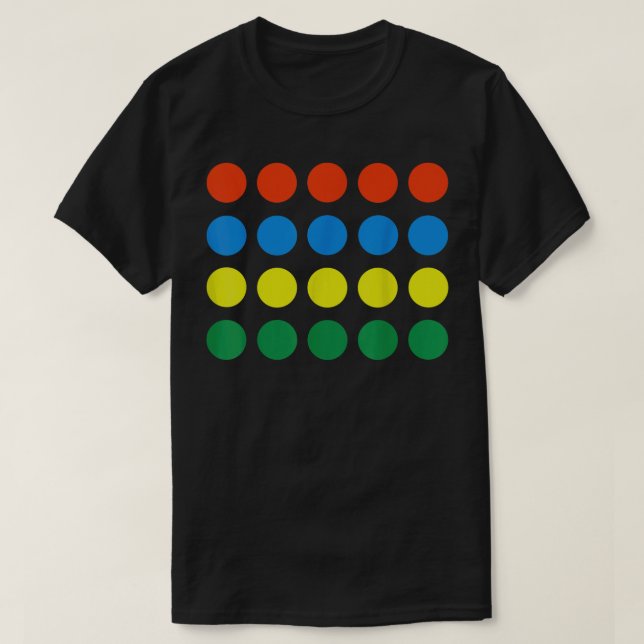 Funny Twister Game Halloween-Party Office School C T-Shirt (Design vorne)