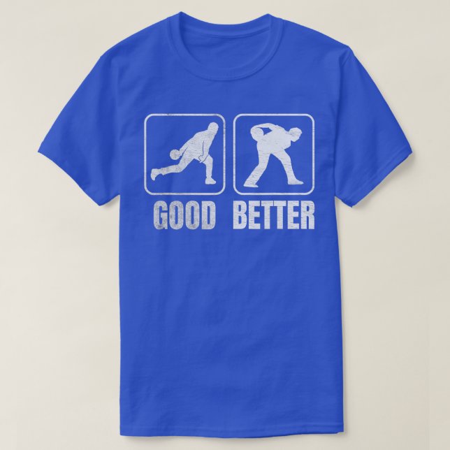 Funny Two Handheld Bowling Bowler Men Women Kids T-Shirt (Design vorne)