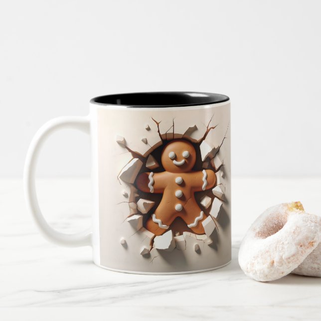 Funny Two-Sided Christmas Tasse Geschenk (Mit Donut)