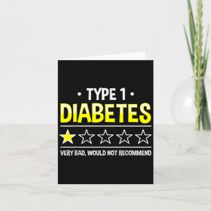 Funny Type 1 Diabetes Ein Star Spaß Karte