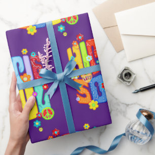 Funny Typografy - HIPPIE-SOUL 1 Geschenkpapier