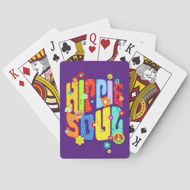 Funny Typografy - HIPPIE-SOUL 1 Spielkarten (Rückseite)