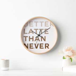 Funny Typografy Wall Clock Uhr