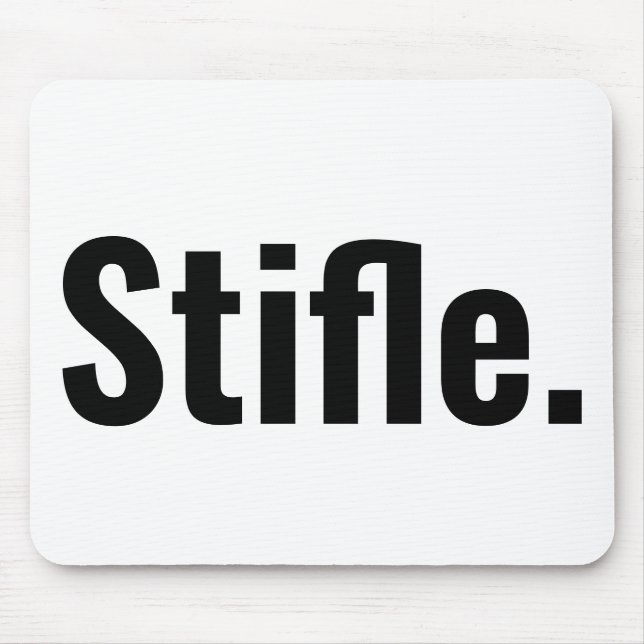 Funny Typografy Zitat stiffbe ruhig sarkastisch Mousepad (Vorne)