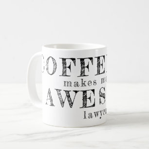Funny typography custom gift for legal kaffeetasse