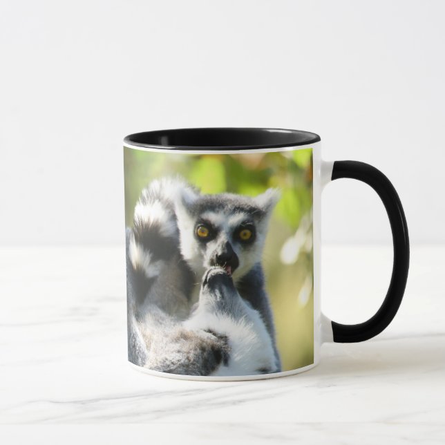 Funny überraschend Lemurs von Madagaskar Tasse (Rechts)
