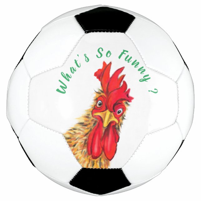 Funny überraschend Neugierige Neuroster - Was ist  Fußball (Vorderseite)