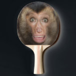 Funny Überraschender Affengefecht Tischtennis Schläger<br><div class="desc">Spann den Affen mit diesem lustigen Tischtennis-Paddel. Halb Affe,  halb Mensch mit einem überraschten Aussehen. Spiel an!</div>