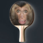 Funny Überraschender Affengefecht Tischtennis Schläger<br><div class="desc">Spann den Affen mit diesem lustigen Tischtennis-Paddel. Halb Affe,  halb Mensch mit einem überraschten Aussehen. Spiel an!</div>