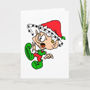 Funny Überwältigt Weihnachten Elf Urlaub Spaß
