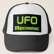 Funny UFO Alien Herren Mechanic Hat Geschenk
