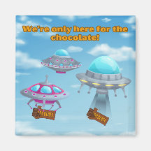 Funny UFO Design für Schokoladenliebhaber