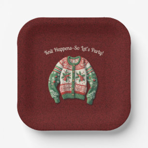 Funny Uggli Weihnachts-Weihnachtsfeier Pappteller