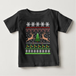 Funny Ugly Christmas Sweater Baby T-shirt