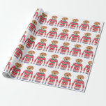 Funny Ugly Christmas Sweater, Hund mit Brille Geschenkpapier<br><div class="desc">Funny Winter Weihnachtsverpackung mit einem Hund mit roter Brille und einem "Ugly" Weihnachtskraut. Eigentlich denken wir,  dass er ziemlich niedlich ist! Ideal für süße Weihnachtslieder oder Wintergeburtstage,  besonders geeignet für Hundefreunde.</div>