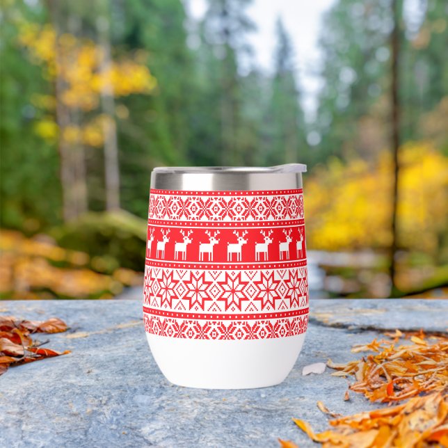 Funny Ugly Christmas Sweater Nordic Reindeer (Außenbereich)