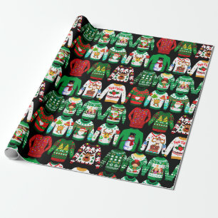 Funny Ugly Christmas Sweaters Geschenkpapier