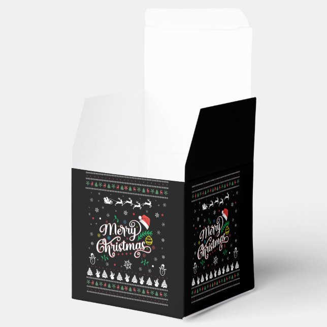 Funny Ugly Frohe Weihnachten Geschenkschachtel (Geöffnet)