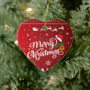 Funny Ugly Frohe Weihnachten Keramik Ornament