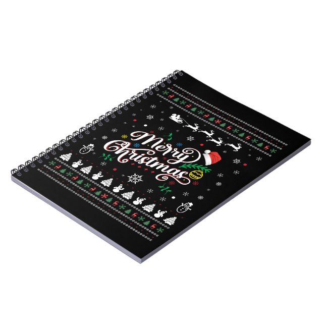 Funny Ugly Frohe Weihnachten Notizblock (Linke Seite)