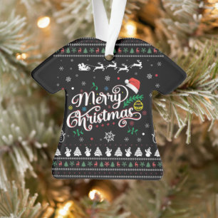 Funny Ugly Frohe Weihnachten Ornament