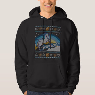 Funny Ugly Hanukkah Sweater Unicorn Jewnicorn Gift Hoodie
