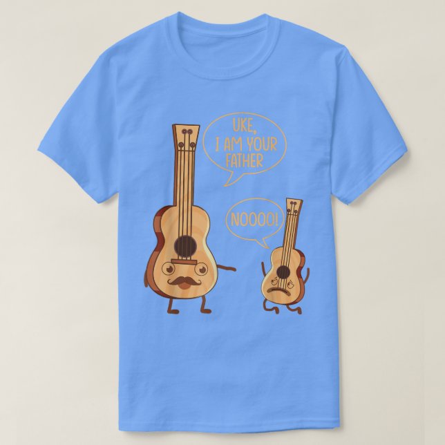 Funny Uke Ich bin dein Vater Ukulele Gitarre Musik T-Shirt (Design vorne)