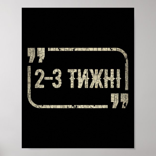 Funny Ukrainian Meme Support Ukraine I Stand With  Poster (Vorne)