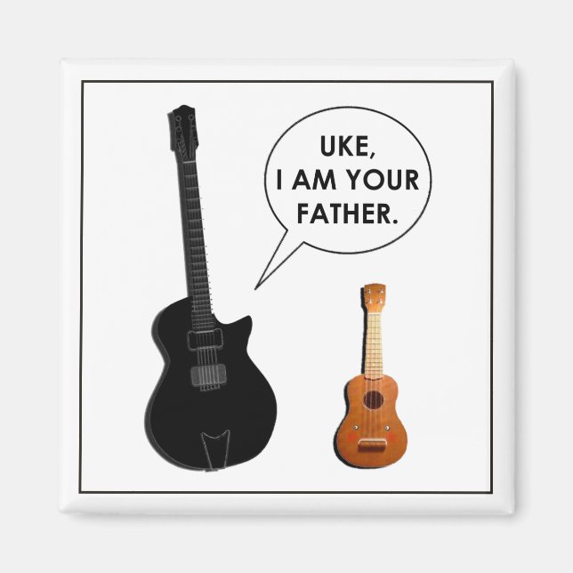 Funny Ukulele Magnet (Vorne)