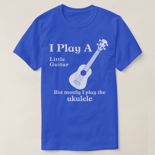 Funny Ukulele Tshirts Musician Little Guitar 939 (Design vorne)