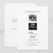 Funny Ultrasound & Dog Foto Babydusche