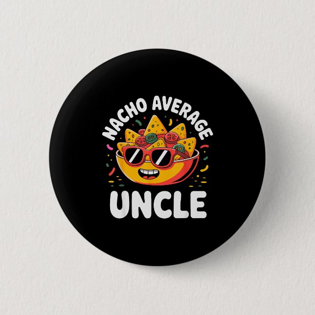 Funny Uncle Design For Uncle Men First Time Uncle  Button (Vorderseite)