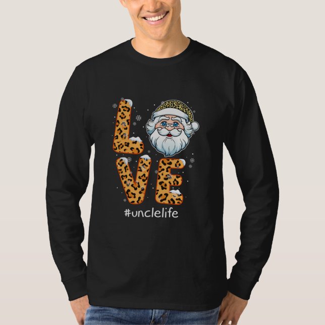Funny Uncle Life LIEBE Weihnachten Weihnachten Wei T-Shirt (Vorderseite)