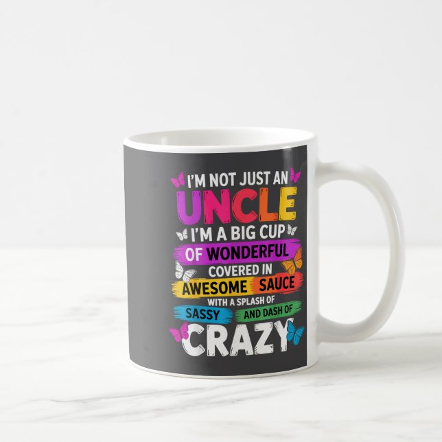 Funny Uncle Quote Sy Cool Uncle Men  Kaffeetasse (Rechts)