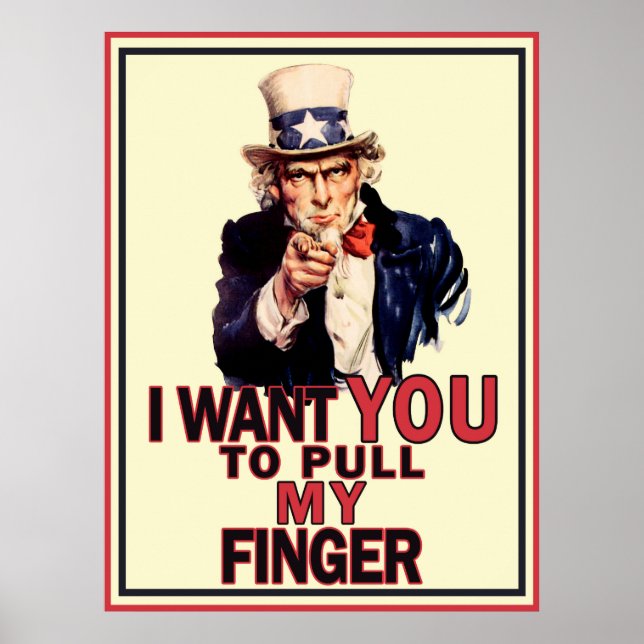 Funny Uncle Sam Poster (Vorne)