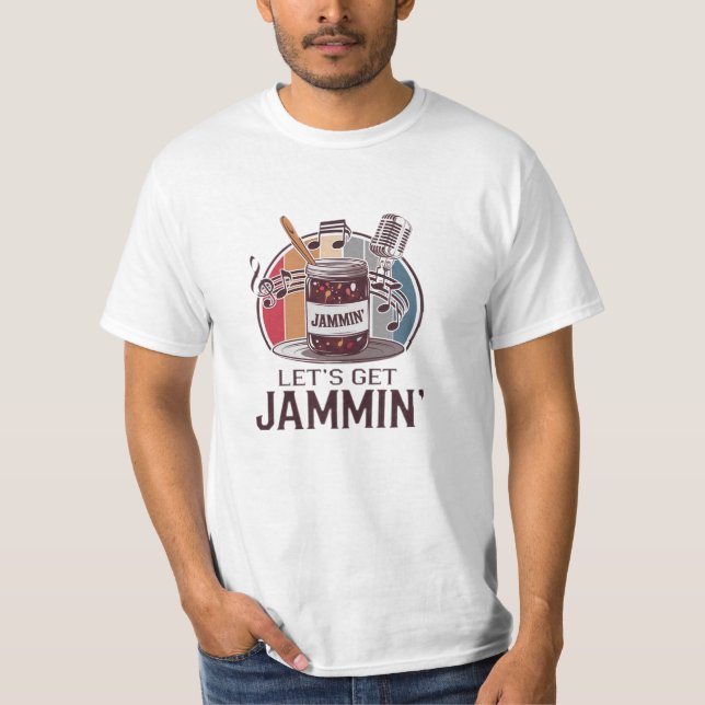 Funny und Bold Jam Lover Grafik T-Shirt (Vorderseite)