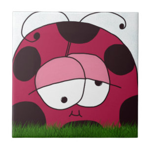 Funny und Chubby Ladybug Fliese