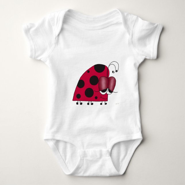 Funny und Euphoric Ladybug Baby Strampler (Vorderseite)