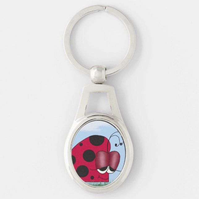 Funny und Euphoric Ladybug Schlüsselanhänger (Vorderseite)