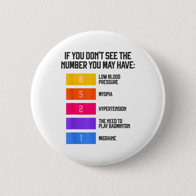 Funny und humorvolle Badminton Memes Shuttle Birdi Button (Vorderseite)