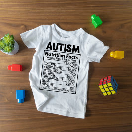 Funny und Niedlich Autism Nutrition Fakten T-Shirt