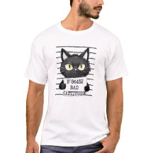 Funny und Niedlich Black Cat Mugshot