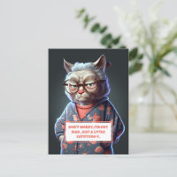 Funny und Niedlich Cattitude y Old Lady Cat