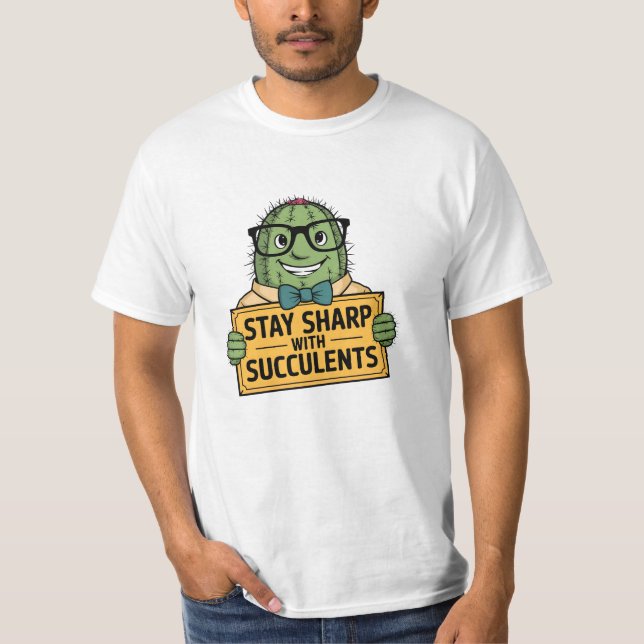 Funny und Niedlich Succulent Lover Graphics T-Shirt (Vorderseite)
