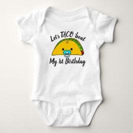 Funny und Niedliches Baby's First Birthday Taco Fi Baby Strampler