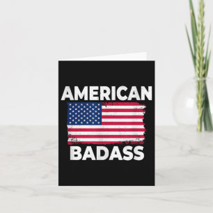 Funny und Patriotic Amerikaner 4. Juli Bad Karte