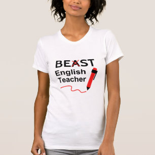 Funny und Wacky, Beast oder Bester Englischlehrer T-Shirt