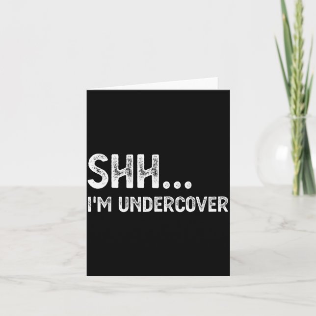 Funny Undercover Cop Easy Costume Lice  Karte (Vorderseite)