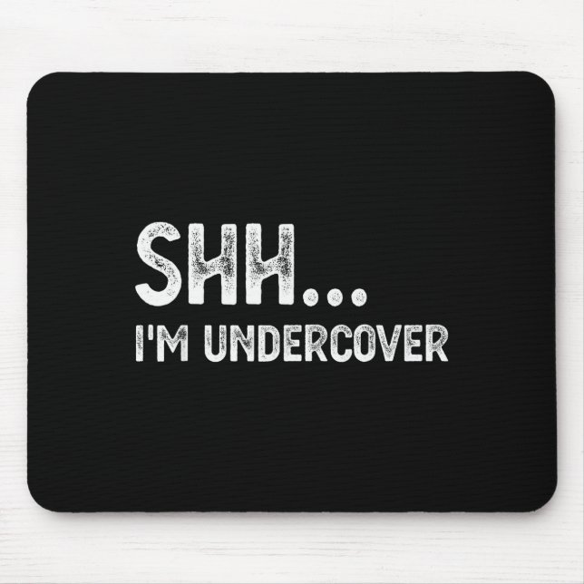 Funny Undercover Cop Easy Costume Lice  Mousepad (Vorne)